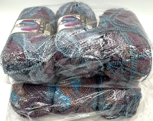 6 Lion Brand Yarns Textures Turkey Article 931 Color 205 Mountain Dawn Lot 75460 - Picture 1 of 7