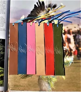 Hand stamped wild west majestic lakota sioux native american chife bookmark - Picture 1 of 7