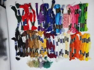 Cross stitch thread floss lot multi color estate collection - Picture 1 of 15