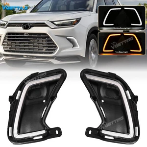 DRL For Toyota Grand Highlander 2024 2025 LED Fog Light Turn Signal Driving Lamp - Picture 1 of 10