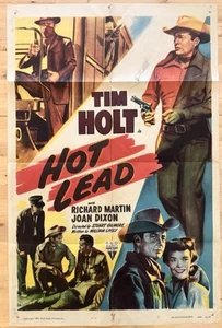 HOT LEAD 1951 Western 1sh Movie Poster Tim Holt Joan Dixon 27x41 - Bild 1 von 10
