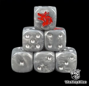 Grey Space Wolves für Grimdark Sci Fi Tabletop Wargames D6 Heresy War Dice - Bild 1 von 5