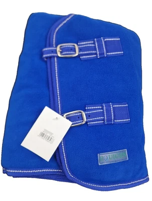 Equigen  Abschwitzdecke mit Halsteil Fleece Shetty Shetland Pony 115 cm RL, blau - Bild 1 von 4