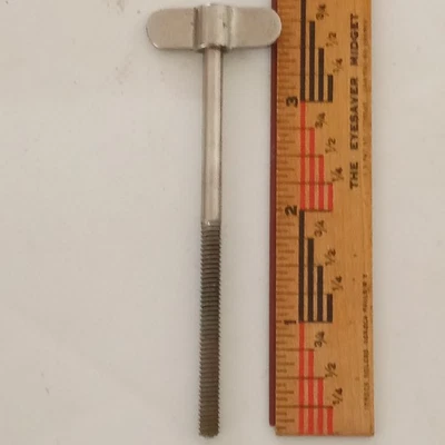 Leedy 10-24 3 1/2"Walberg & Auge Single-Tension Thumb Rod Snare Drum Vintage 10s - Image 1 of 2