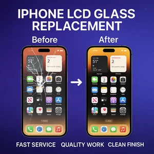 iPhone 14/ 14 Plus Cracked LCD Glass Screen Repair Replacement Service - Picture 1 of 5