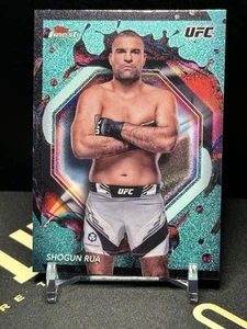 2024 Topps Finest Ufc Shogun Rua Rare Aqua Glitter #209 - Picture 1 of 2