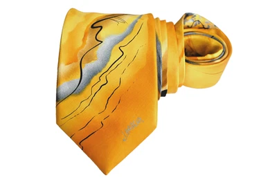 JERRY GARCIA CORBATA HOMBRE AMARILLO/RAYAS ANCHO: 3.50" LARGO: 62" Foto 1 de 3