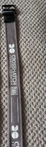 Crosshatch Fabric Belt Gray  Casual Military Style - Picture 1 of 3