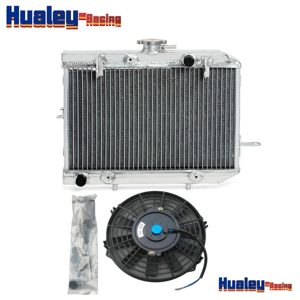 Aluminum Radiator+Fan For 2003-2017 Honda Rincon 650 TRX650F/Rincon 680 TRX680F - Image 1 of 4