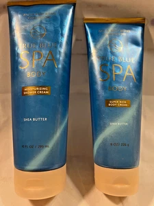 2x Bath & Body Works TRUE BLUE SPA crema corpo super ricca + doccia NUOVO lotto - Foto 1 di 3