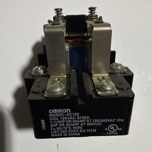 OMRON MGN2A-AC120 HEAVY DUTY POWER RELAY 30A 120VAC COIL NEW - Picture 1 of 10