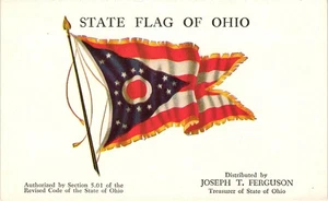 Tarjeta postal de bandera estatal OHIO - Imagen 1 de 2