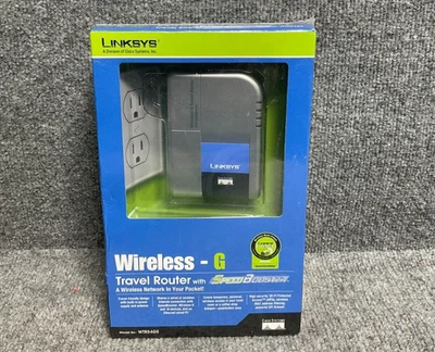 Cisco-Linksys Wireless G Travel Router 📶 WTR54GS Dual-Band with Speedbooster ⚡ - Image 1 of 4