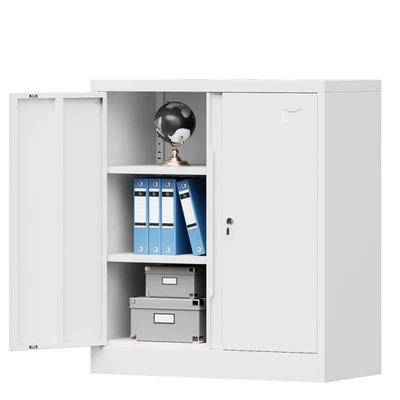 Metal Garage Storage Cabinet with Locking Door, Lockable Heavy Duty Tool Cabinet - Image 1 of 4