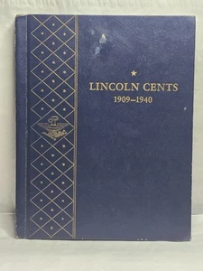 1909-1940 LINCOLN WHEAT CENT IN CLASSIC WHITMAN ALBUM INCOMPLETE SET 50 coins - Picture 1 of 10