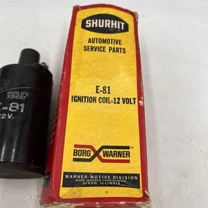 Vintage Nos 1960s 1970s GM Car Truc Universal Borg Warner E-81 Ignition Coil 12V - Bild 1 von 6