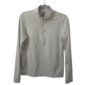 Vuori Women's Essential Half Zip Cream/Bone XL  - Picture 1 of 6