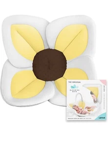 Blooming Bath Lotus Bath Seat - Plush Minky Baby Sink Bathtub - The Original Was - Picture 1 of 4