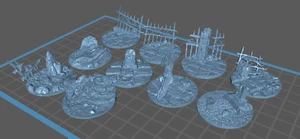 Wraith king's 32mm Fence toppers Kings of war Necropolis28 DND - Picture 1 of 2