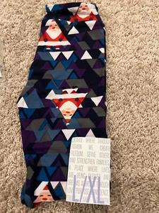 Lularoe Christmas Santa Leggings L/XL Kids New - Picture 1 of 2