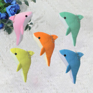 5 pièces porte-clés dauphin peluche jouet pour enfants