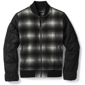 NWT WOMENS SMARTWOOL IBERA BOMBER JACKET $180 S Medium Gray Regular Fit - Picture 1 of 4