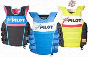 Chaleco JETPILOT Vintage Nylon CGA 3 Hebillas PFD Entrada Lateral PWC Azul Negro JP23212 - Imagen 1 de 48