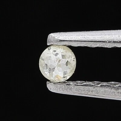 Yellow loose natural diamond 0.08tcw round tambulicut to make jewelry - Image 1 of 4