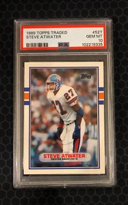 🏈 1989 Topps Traded Football #52 -Steve Atwater - PSA 10 - Denver Broncos 🏈 - Picture 1 of 2