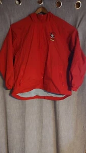 Vintage Walt Disney World Mickey Mouse Hooded  Red Jacket Size XLarge - Picture 1 of 11