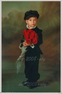 quadro ritratto personalizzato da foto, dipinto a mano con olio su tela - Foto 1 di 4