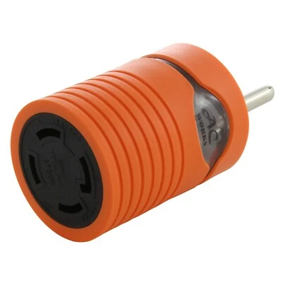 30A 125V NEMA TT-30 Male Plug to 30A NEMA L14-30 Female Connector Adapter - Image 1 of 4