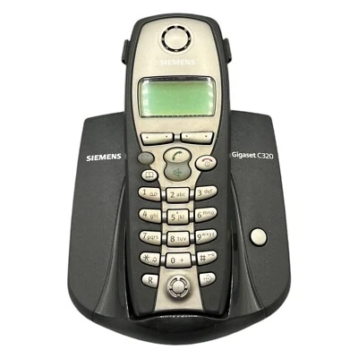 Siemens Gigaset C32 Mobilteil Festnetztelefon Ladeschale Basis C320 Silber Grau - Bild 1 von 4