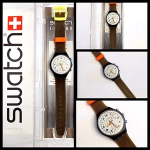 Swatch Chrono Nuovo NOS Skate Bike SCB105 1990 Vintage Orologio da polso Uomo - Foto 1 di 8