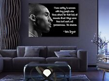 Kobe Bryant Quote Black and White Sport Paints Canvas Print Art Decor Wall