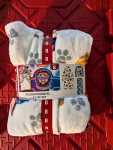 Paw Patrol plush hooded robe & 2 pc set multicolor 8 NWT - Picture 1 of 5