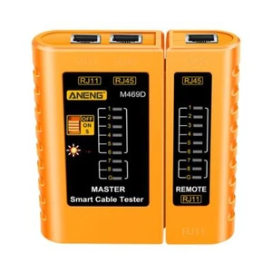 M469D RJ45 RJ11 Network Cable Tester Telephone Line Detector (Yellow) - Bild 1 von 11