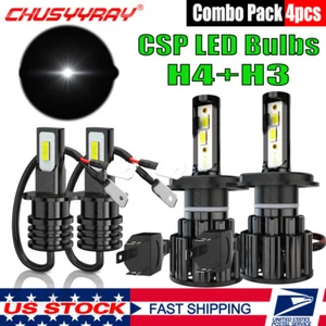 For Suzuki Grand Vitara 2001-2005 6000K LED Headlight + Fog Light Bulbs Combo 4x - Picture 1 of 12