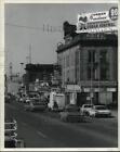 1969 Press Photo Moorhead shops to be replaced with Shopping Center-Minneapolis