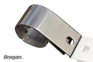Abrazadera de acero con luz puntual de 63 mm B para adaptarse a Bull Barra bar barbilla empujón montaje de camión - Imagen 1 de 3