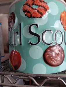 I Love Girl Scout Cookies 2006 Keramik Keksdose - 3D Cookies EUC - Bild 1 von 1