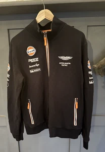Aston Martin Racing Team Gulf Official Fleece Jacket Shirt Men's Size L Large - Picture 1 of 5