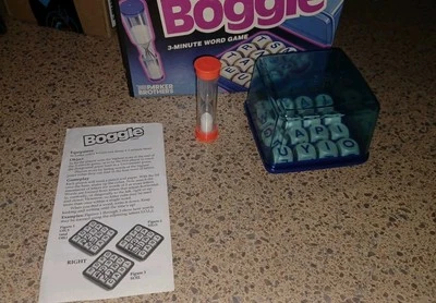 Boggle 3-Minute Word Game - 1992 Parker Brothers Brand - Complete - Image 1 of 4