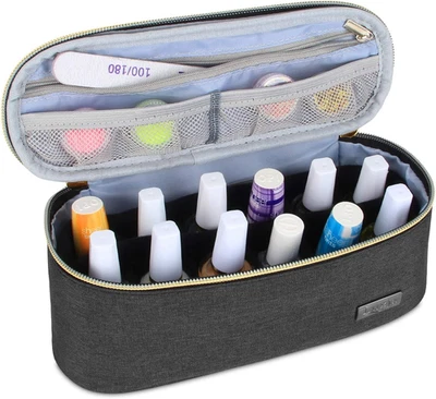 Organizador de esmalte de uñas - Tiene capacidad para 12 botellas (15 ml - 0,5 oz líquidas), estuche de esmalte de uñas para Foto 1 de 4