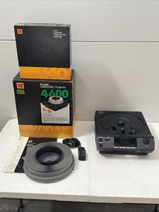 Kodak Carousel 4600 Slide Projector W/ Lens Remote 140 Count Slide Carousel New! - Picture 1 of 5