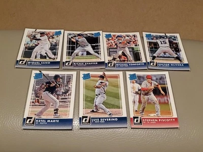 Lote de 7 tarjetas Donruss Rated Rookie 2016 Foto 1 de 2