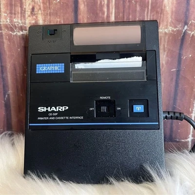 Sharp CE-50P Vintage Printer and Cassette Interface Made in Japan - Image 1 of 4