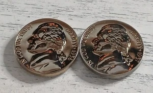 1956 & 57-P Proof Jefferson Nickel Lot ~  Free Shipping!  - Picture 1 of 5