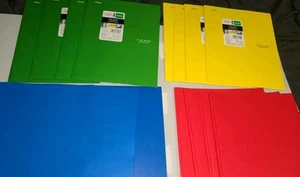 Lot Of 16 2 Pocket Folders Multicolor Five Star Pen & Gear for Office / School - Picture 1 of 5