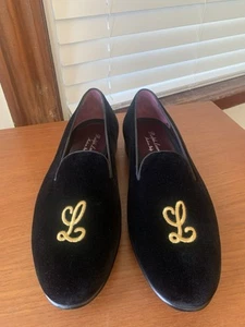 NEW - CUSTOM ORDER| RALPH LAUREN PURPLE LABEL 9D COLLIS VELVET SLIPPERS SHOES - Picture 1 of 18